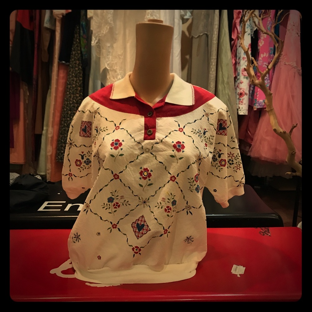 1980’s Folk Blouse